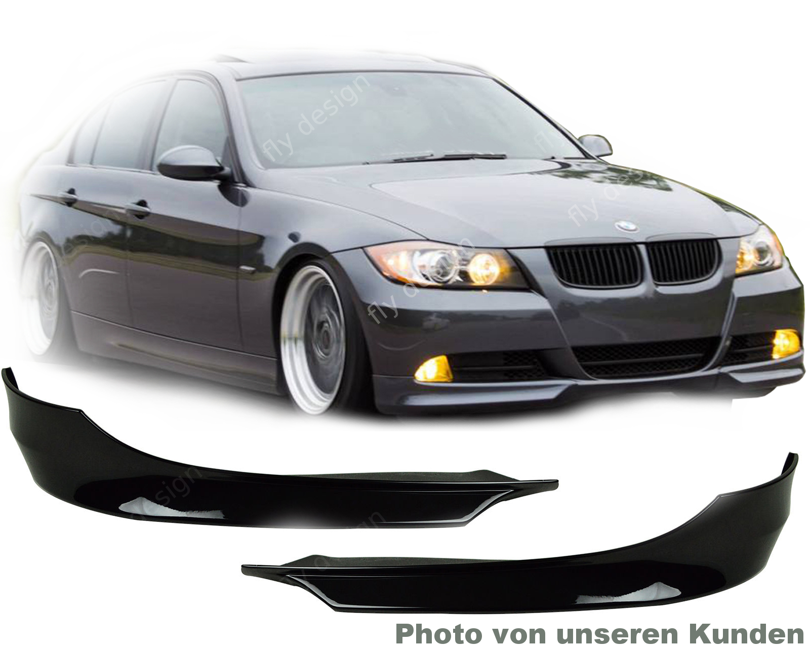 passend für BMW E90 E91 LCI, Frontspoiler Front lip FLAP 08-11
